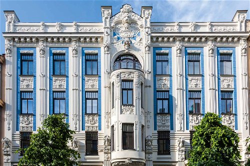 Riga ist berühmt für seine Jugenstilbauten – besonders viele gibt es in der Elisabeth- und Albert-Straße zu sehen.
