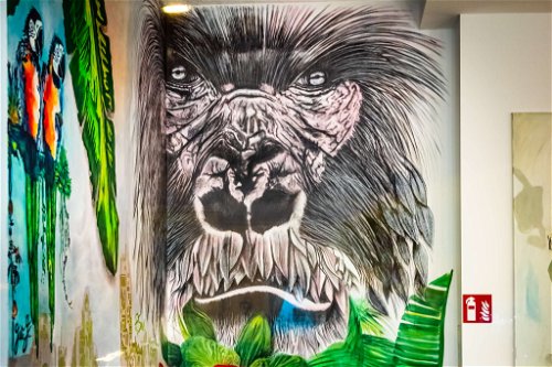 Das Kunstwerk aus der Kreativschmiede der Grazer Artfactory von Raimund Seidl –&nbsp;ein drei Meter hoher Gorilla.
