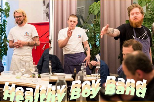 Felix Schellhorn, Philip Rachinger und Lukas Mraz von der «Healthy Boy Band» aus Österreich