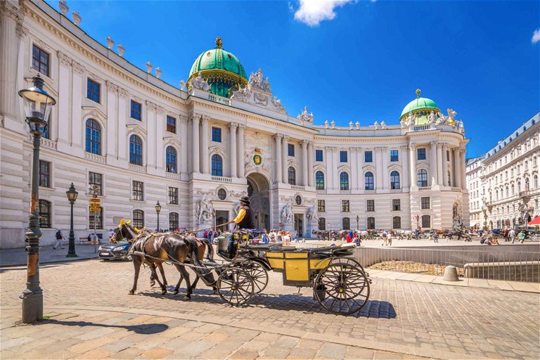 Die Hofburg, eine von Wiens vielen Sehenswürdigkeiten
