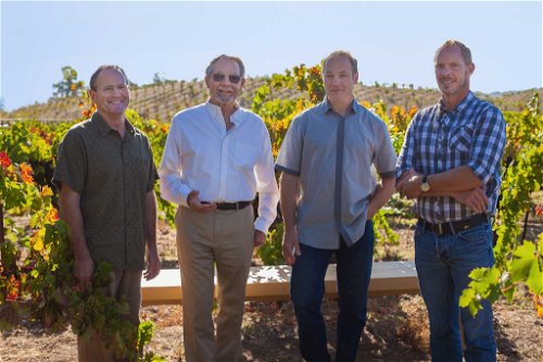 Ridge Wine Gründer Paul Draper mit seinen Winemakern