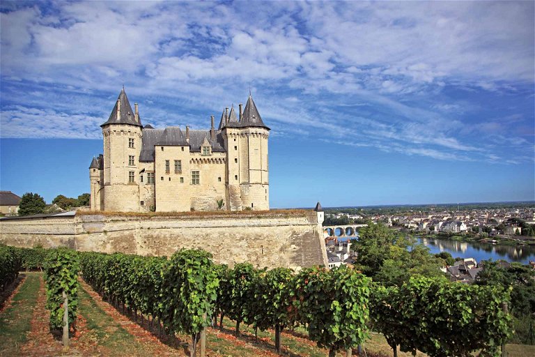 Die mittelalterliche Festung von Saumur ist ein Zeugnis des Reichtums, den der Handel mit Wein in die Loire-Region brachte.