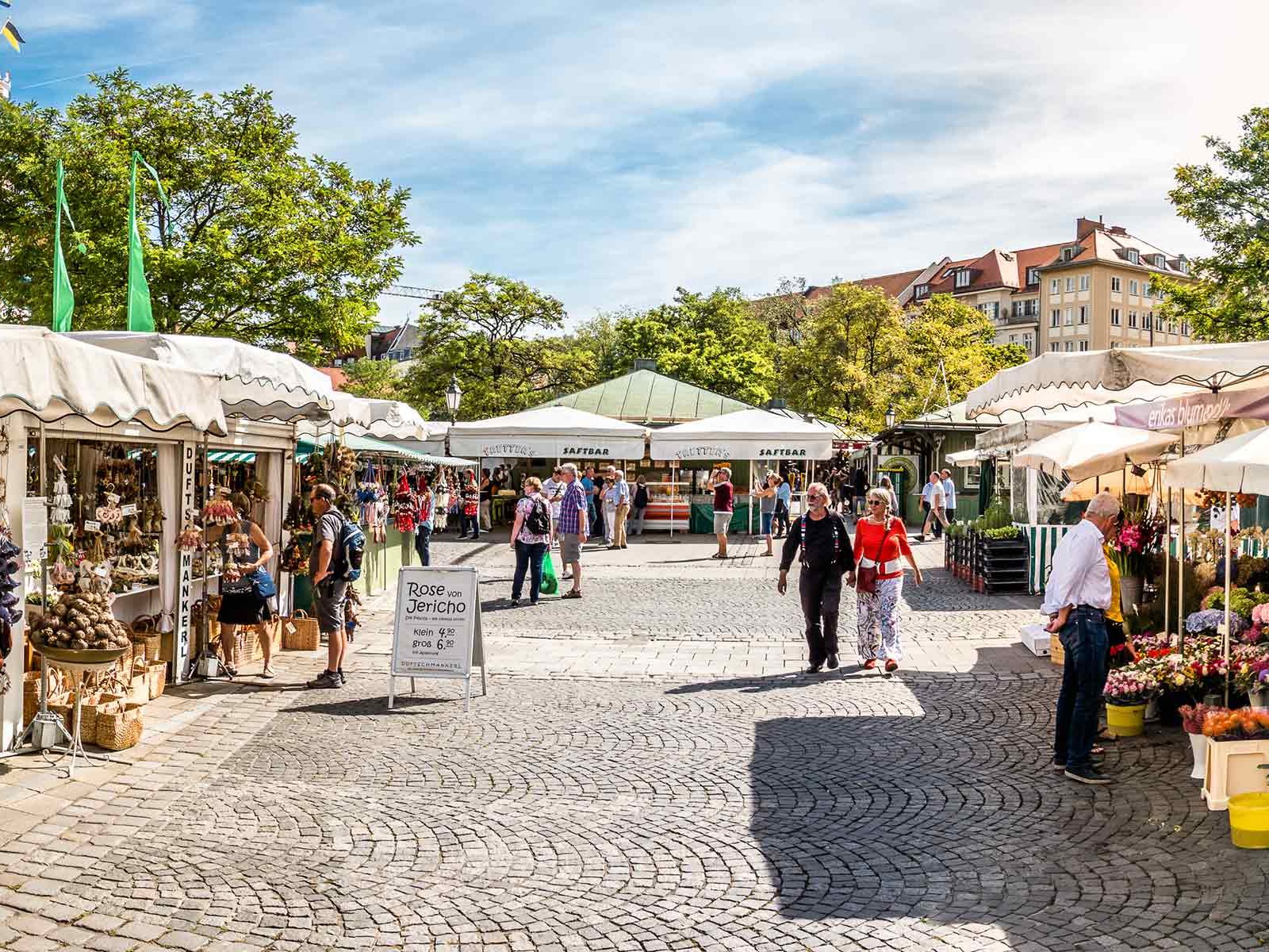 Der Viktualienmarkt in München ist der beliebteste Markt Bayerns!