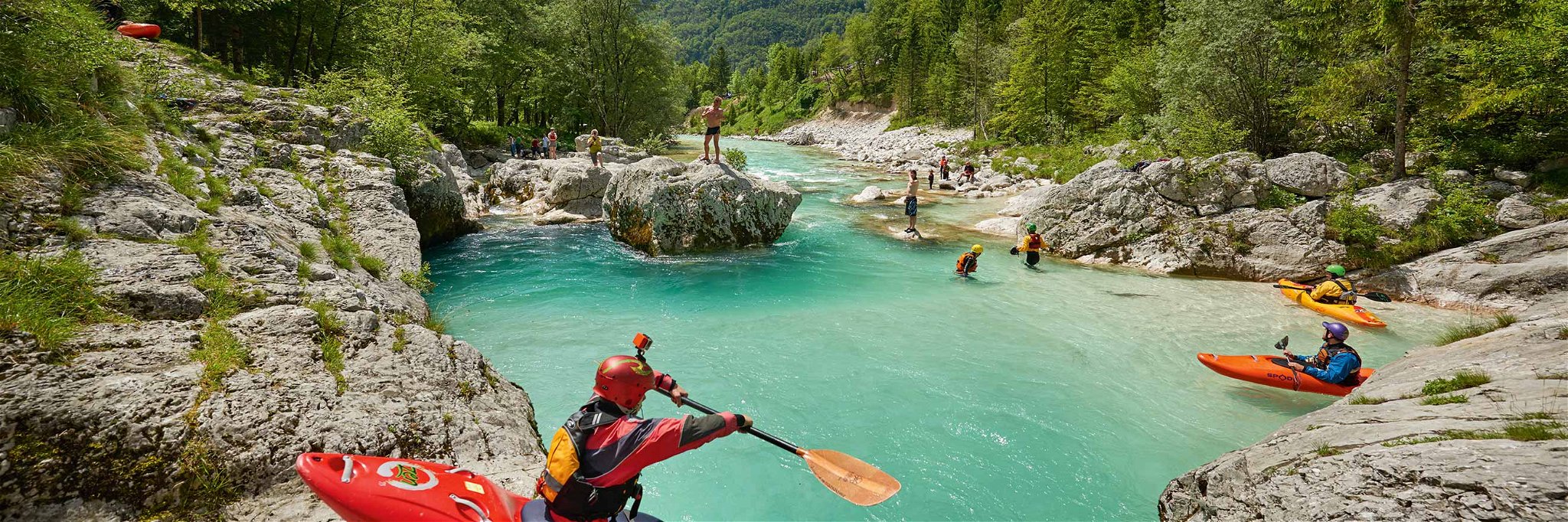 Die Soča ist Sloweniens prägendster Fluss. Ihr Markenzeichen ist die blaugrüne Farbe.