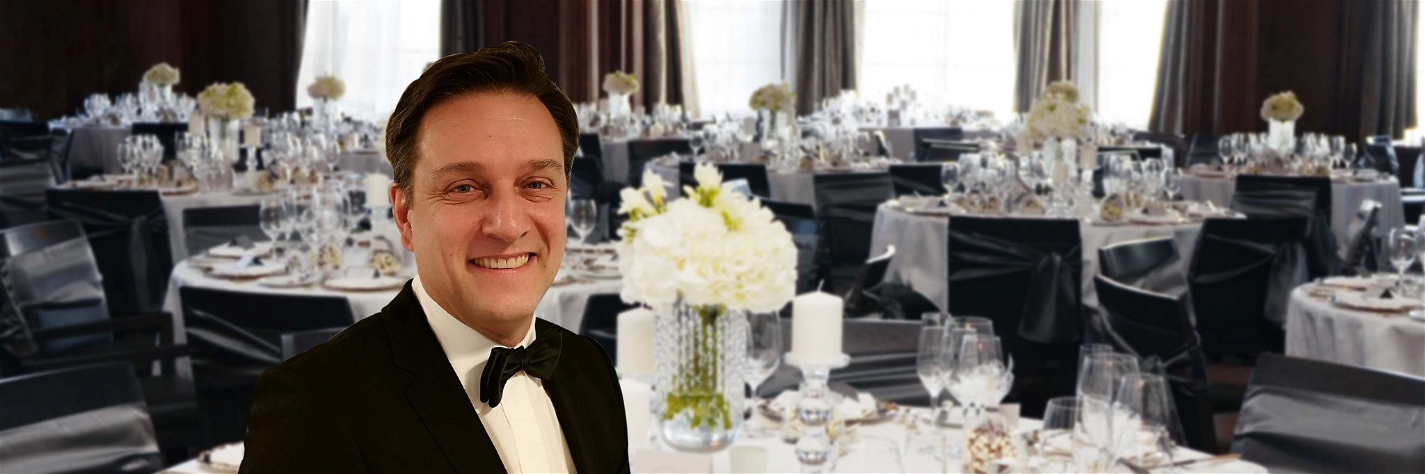Tesdorpf-Geschäftsführer Pierre Enjalbert lädt zum Gala-Dinner an den Süllberg.