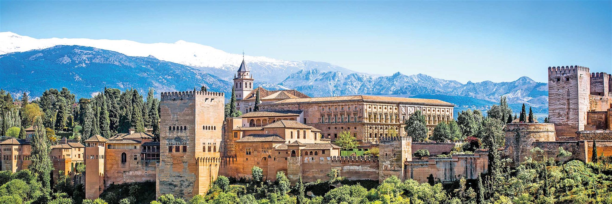 Blick auf die Alhambra in Granada