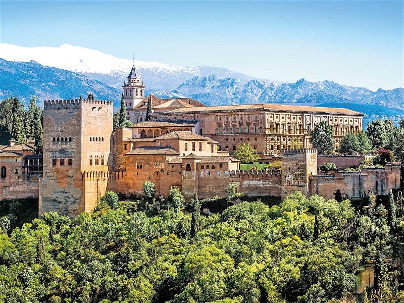 Blick auf die Alhambra in Granada