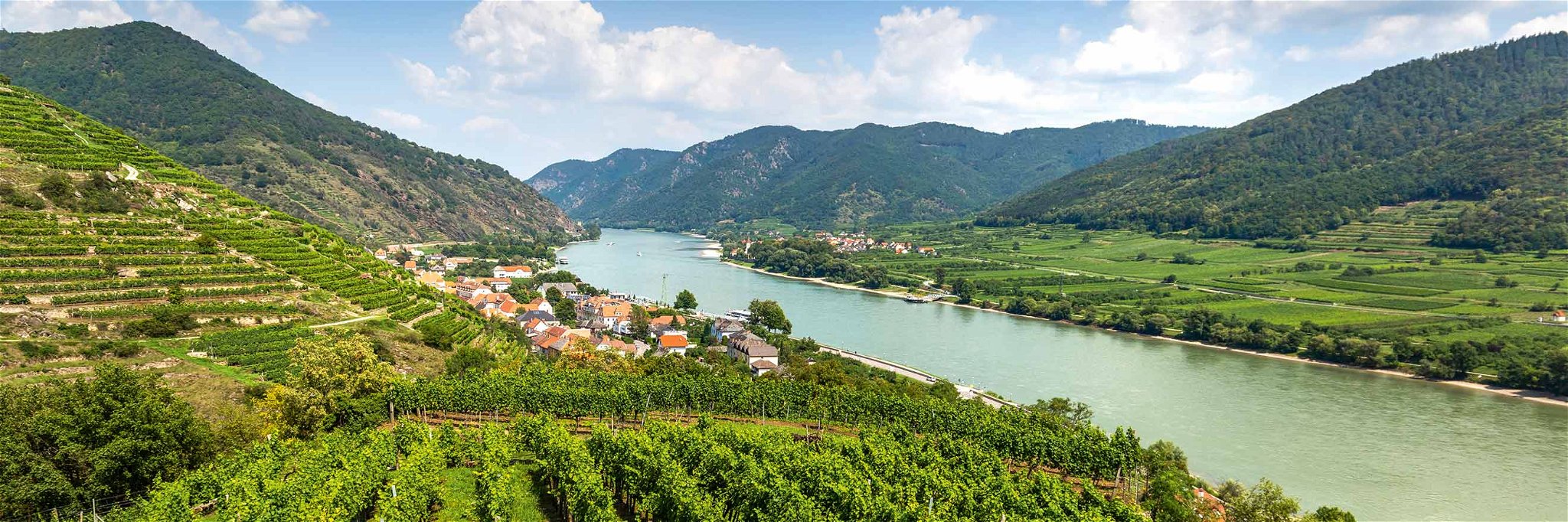 Am Fuße des Tausendeimerbergs schmiegt sich das malerische Spitz an das linke Donau-Ufer.