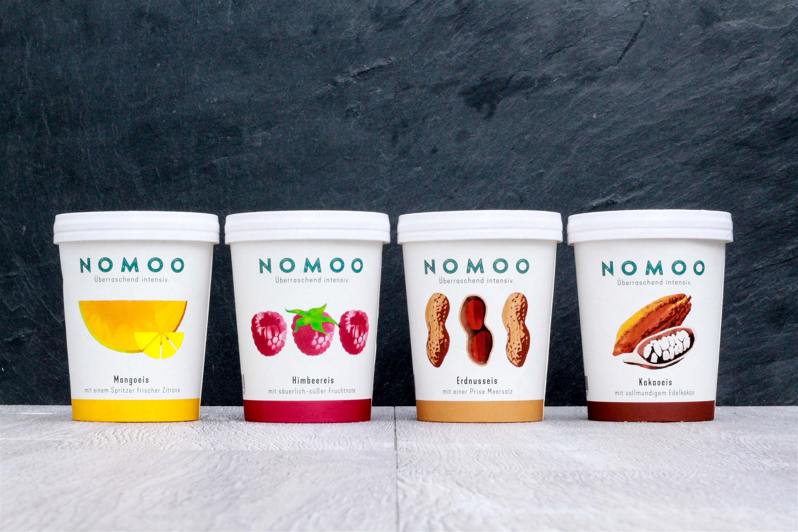 Nomoo kommt ohne tierische Produkte aus und büßt dabei nicht an Geschmack ein. 