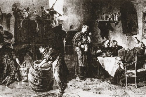 Bei den Mönchen des Mittelalters war Bier in der Fastenzeit wegen seiner Nahrhaftigkeit beliebt. 