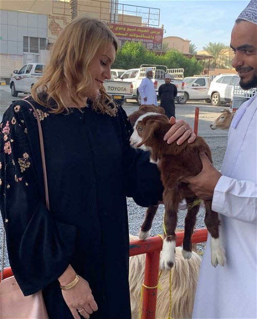Auf dem Viehmarkt in Nizwa im Oman.