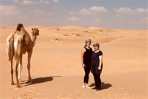 Mit Anne Kratz im Oman.