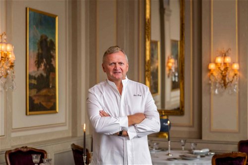 Peter Knogl im Restaurant «Cheval Blanc»