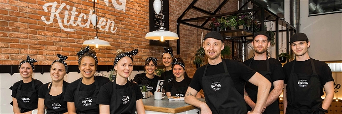 Das «Swing Kitchen» Team im neuen Berner Restaurant