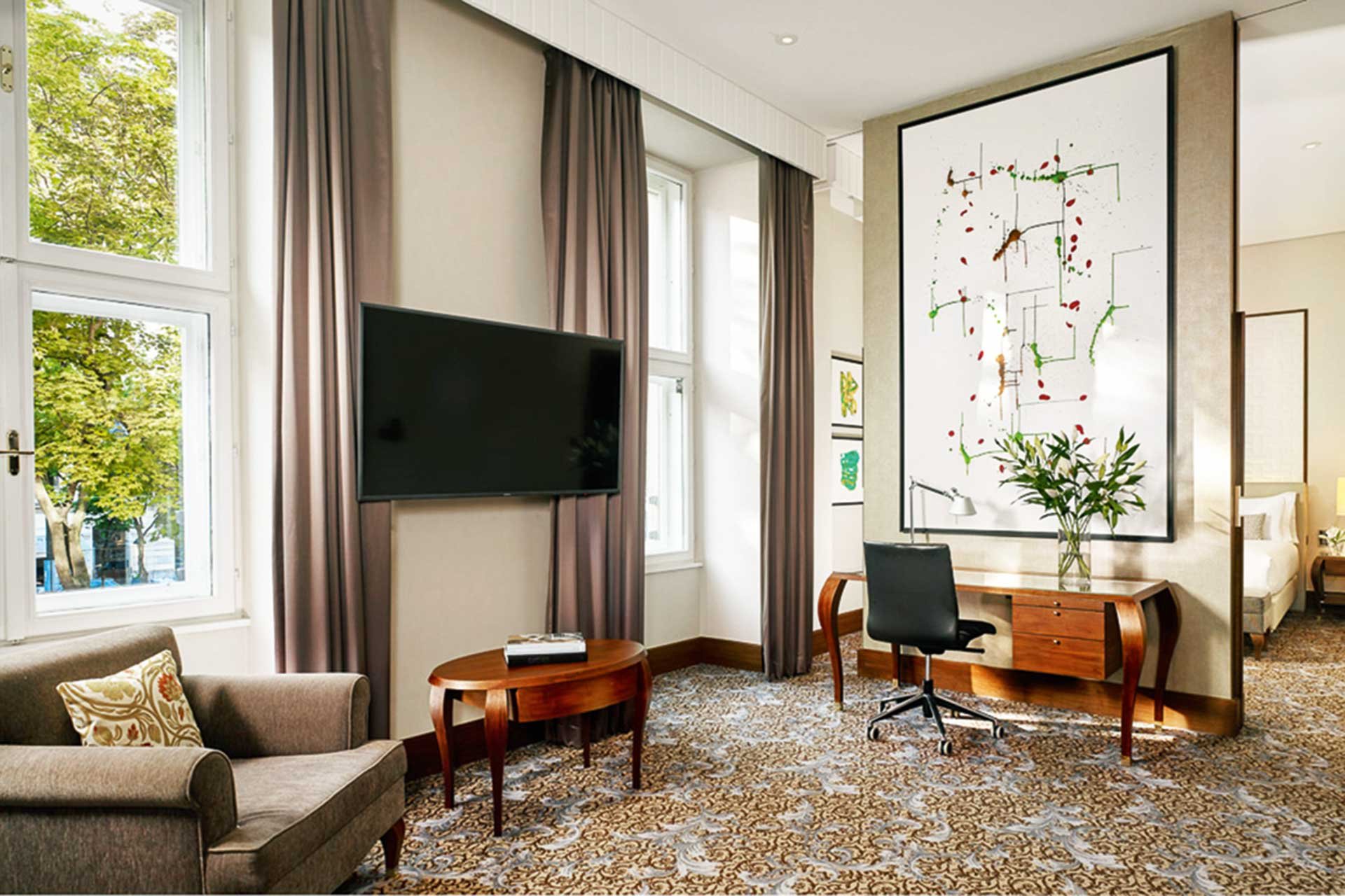 In allen Bereichen des Hotels: eine Symbiose aus Wiener Tradition und moderner Wohnkultur.