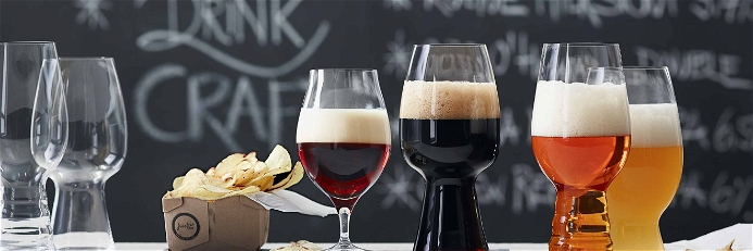 Jedem Bier das optimale Glas – Hersteller wie Spiegelau (im Bild: Craft-Bier-Set) haben sich auf ­die richtige Formfindung spezialisiert.