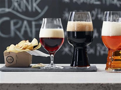 Jedem Bier das optimale Glas – Hersteller wie Spiegelau (im Bild: Craft-Bier-Set) haben sich auf ­die richtige Formfindung spezialisiert.