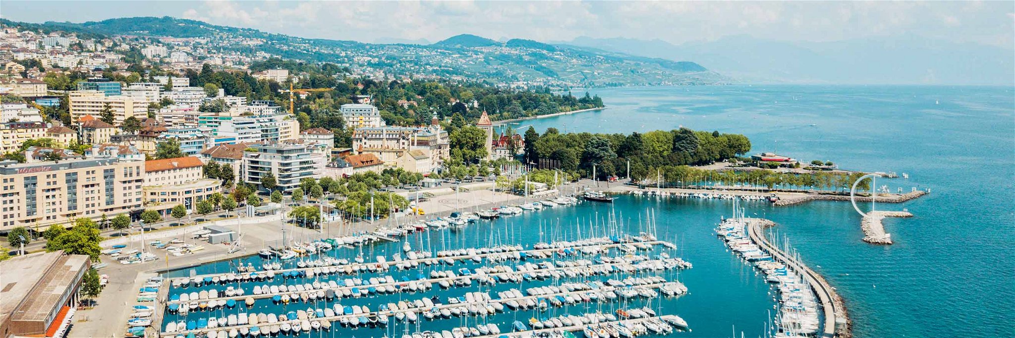 Das einstige Fischerdorf Ouchy am Genfersee gehört zu Lausannes schönsten Quartiers.