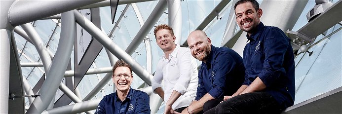 Das Ikarus-Team: Martin Ebert, Martin Klein, Jörg Bruch und Tommy Eder-Dananic.