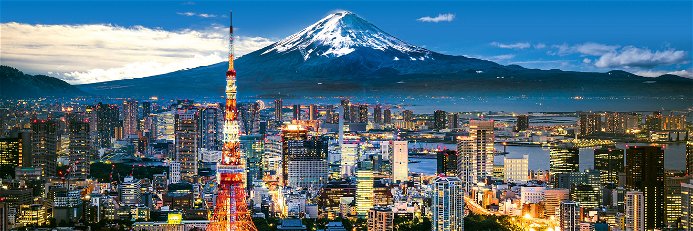 Tokio ist allein für seine Skyline und die fantastische Aussicht auf den Fuji eine Reise wert.