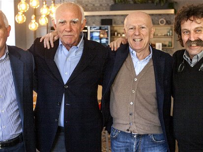 Die «vier Musketiere»: Bruno Pilzer, Vittorio Capovilla, Guido Fini Zarri und Mario Pojer