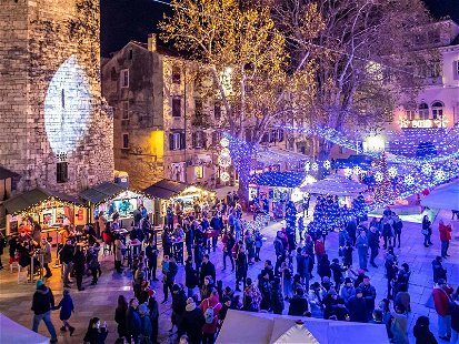 Auch Zadar ist im Advent feierlich geschmückt