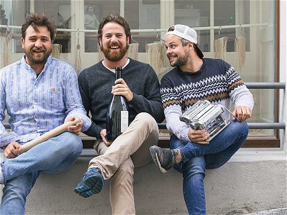 Das «La Scarpetta» Team: Dimitrios Kefalas, Luca Höfer und Fabian Roth