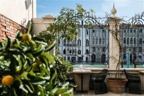 Die Garten-Terrasse des «Aman Venice»