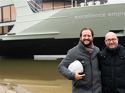VR-Präsident und Reedereichef Karim Twerenbold (l.) und Stephan Frei, CEO Reisebüro Mittelthurgau