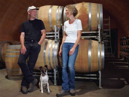 Silke Wolf und Hans-Bert Espe von der Shelter Winery aus Kenzingen.