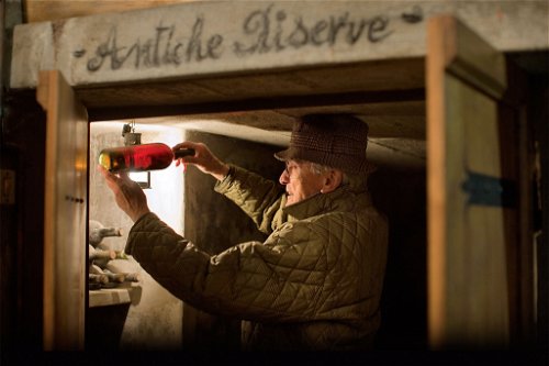 Franco Biondi Santi (1922–2013) in seiner Wein-Schatzkammer: Seine Riservas waren für ihn wie Kinder.