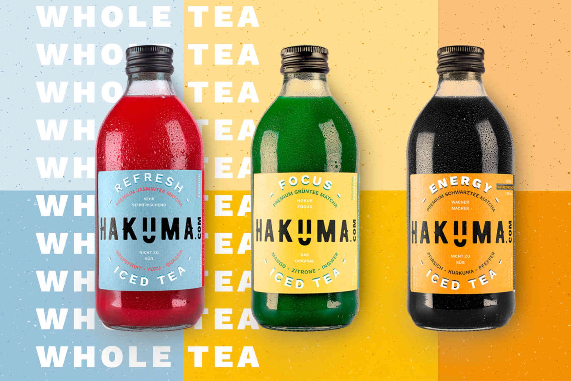 Hakuma Functional Premium Iced Tea gibt es derzeit in drei Sorten.