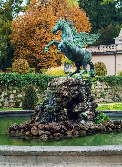 Der Pegasusbrunnen im Mirabellgarten ist&nbsp; ein Kraftort.