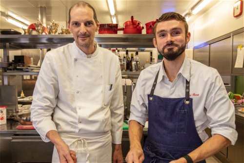 Marcel Reist, Chef de Cuisine im «Bernerhof» gemeinsam mit Guy Ravet