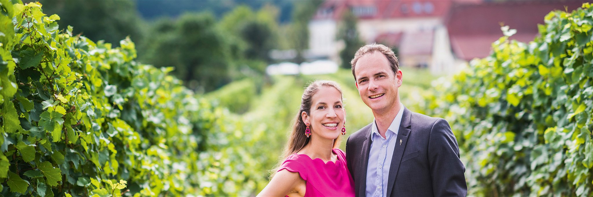 Julia und Herwig Jamek führen das bekannte Weingut in Joching.
