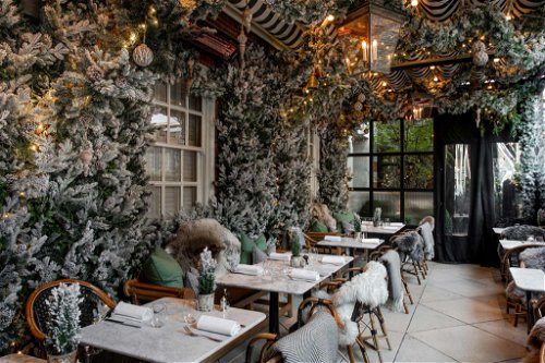 Instagram-Darling Im Londoner »Dalloway Terrace« wird saisonal dekoriert. Genial! Social Media ist voll damit!