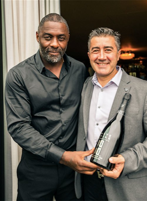 Idris Elba (l.) bei der Vorstellung seines Weinlabels »Porte Noire« in London.