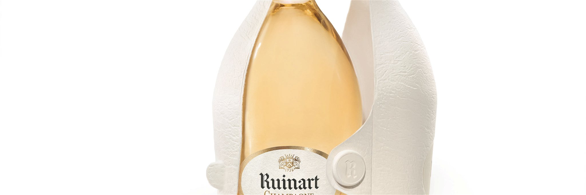 Die Verpackung des Blanc de Blancs von Ruinart&nbsp;hält den Inhalt über mehrere Stunden kühl.