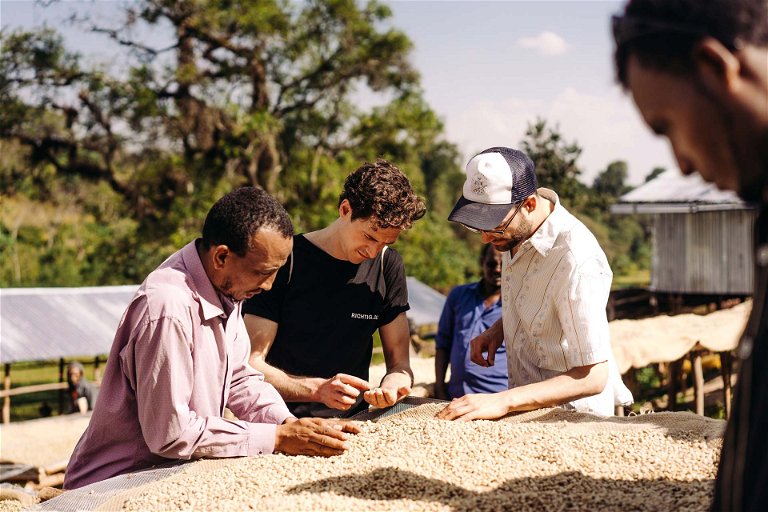 »Coffee Circle«-Gründer Martin Elwert vor Ort in Äthiopien.