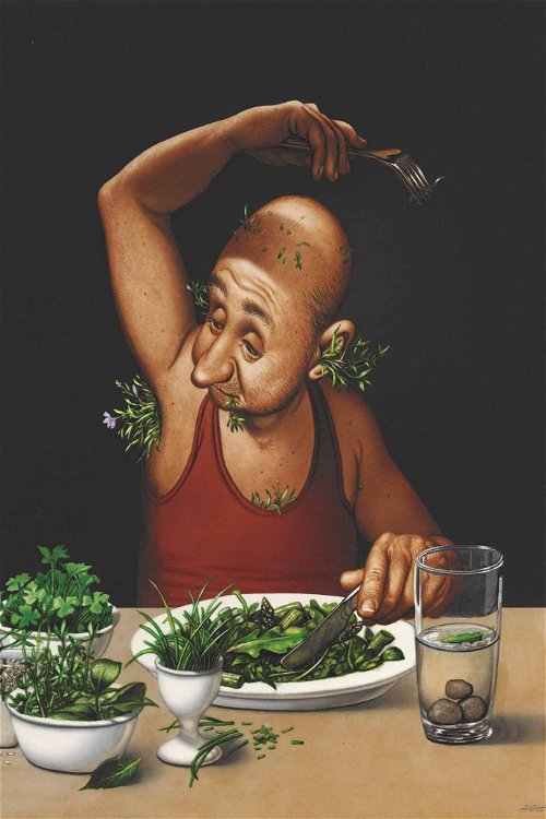 »Vegetarier« von Gerhard Haderer