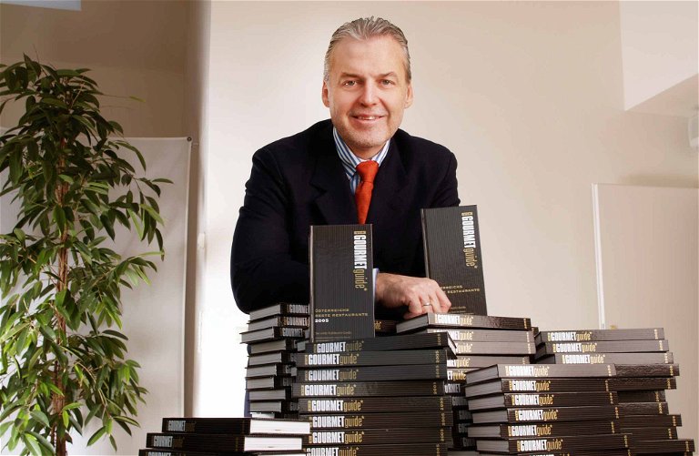 Der heutige Falstaff-Herausgeber Wolfgang Rosam im Jahr 2005, damals noch »nur« höchst gourmetaffiner Kommunikationsguru und Erfinder des »VIP GOURMET Guide«.