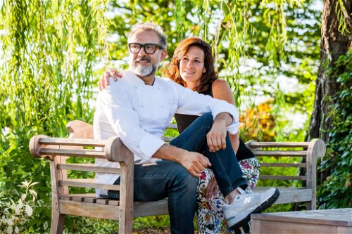 Massimo Bottura und seine Frau Maria Luigia sind die Gastgeber