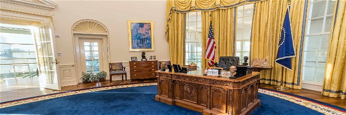 Das Oval Office ist das Büro des Präsidenten der Vereinigten Staaten.