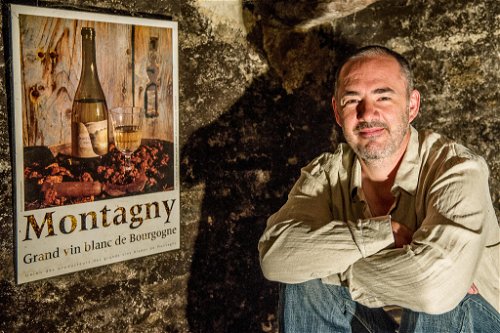 Didier Charton, Domaine Charton-Vachet, wirbt für die AOC Montagny, eine der preislich attraktivsten Weißwein-Herkünfte Burgunds.