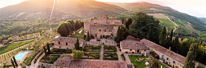Das Weingut Castello di Meleto in der Toskana