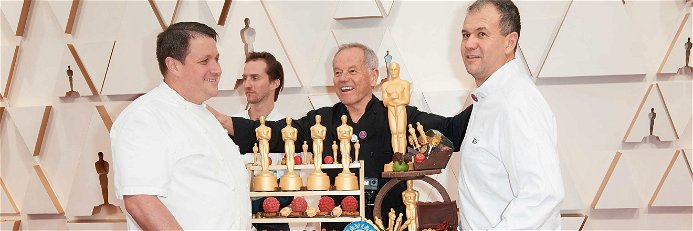 Wolfgang Puck und sein Team am Red Carpet bei den Oscars 2020.