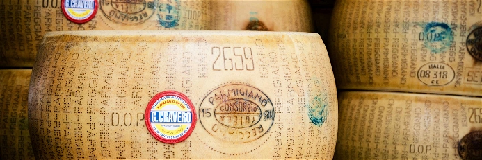 Parmigiano Reggiano: undoubtedly the most famous cheese to grate over pasta.