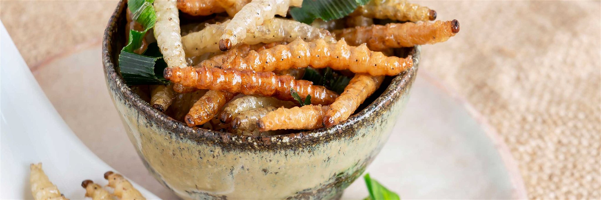 In Asien kommen regelmäßig Mehlwürmer auf den Tisch.