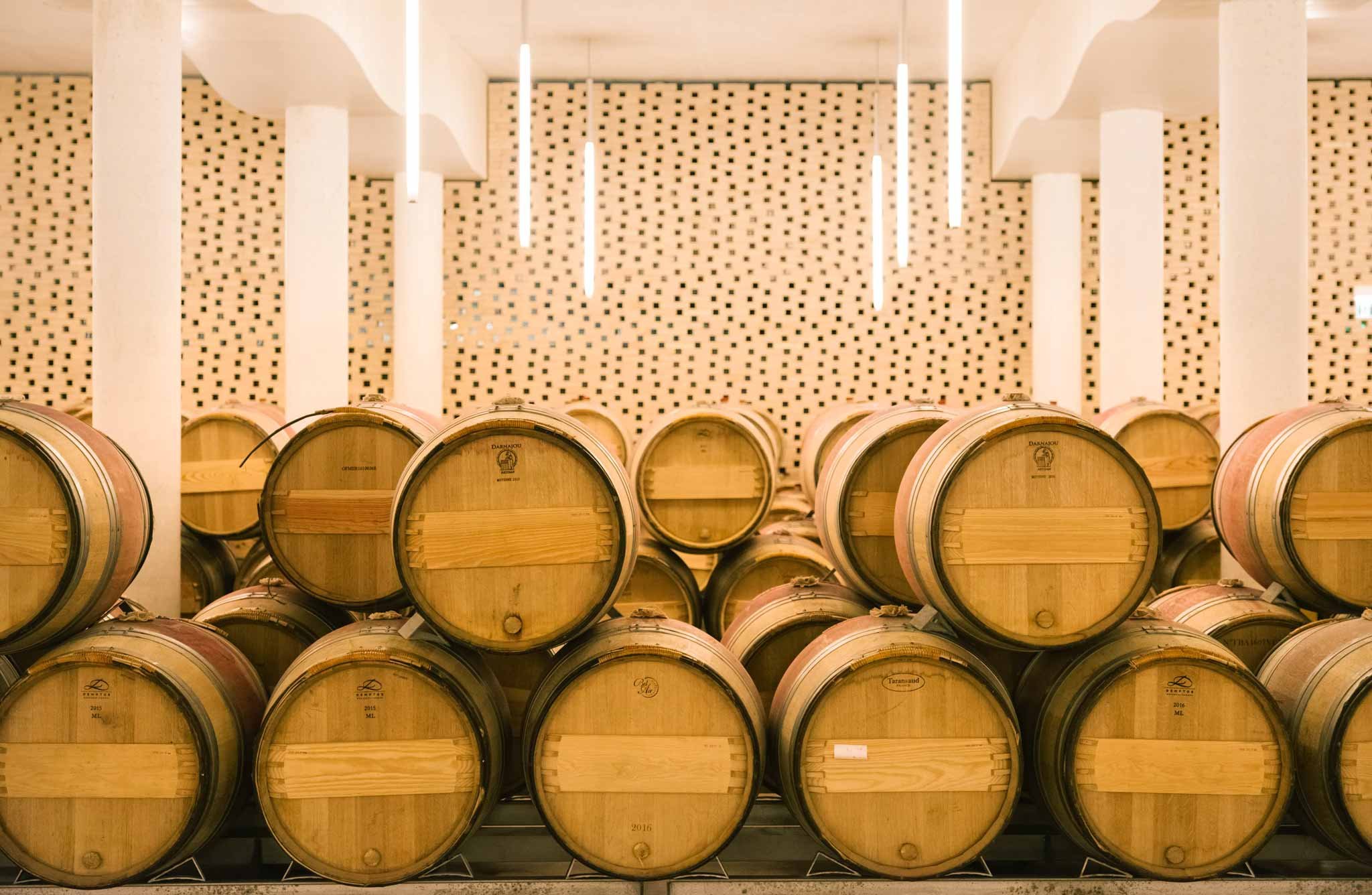 Der Barriqueausbau im Keller von Cheval Blanc.