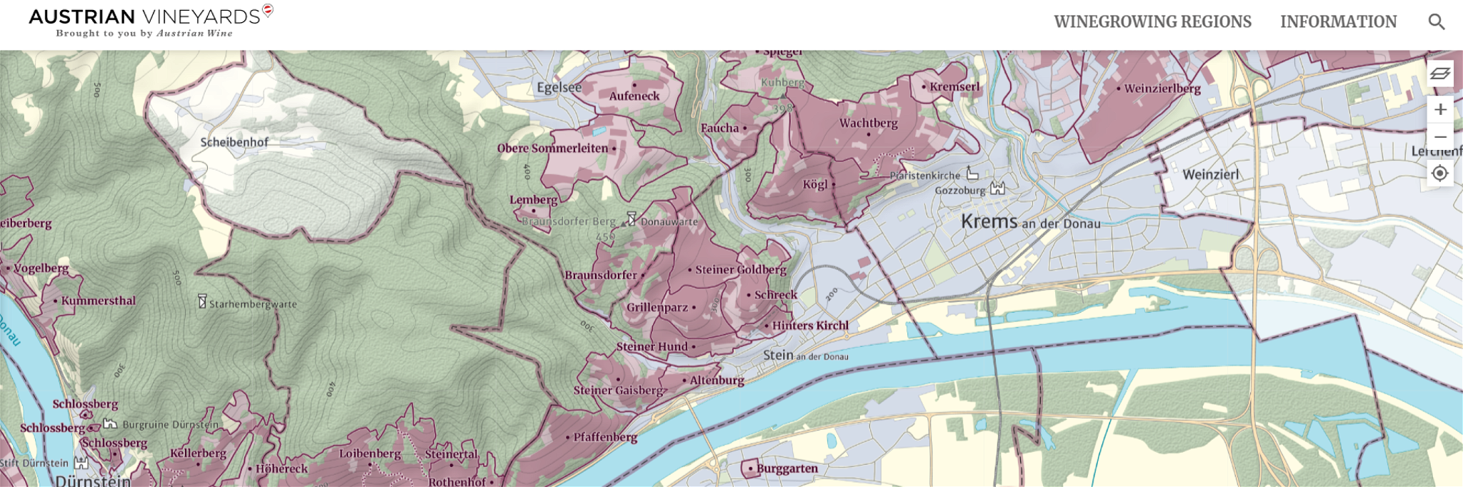 Austria's Digital Vineyard Map